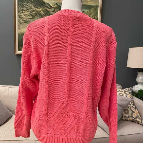 Talbots Pink Cable Knit Sweater~SP - Picture 3 of 4